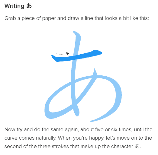 How LinguaLift teaches students to write new Japanese characters