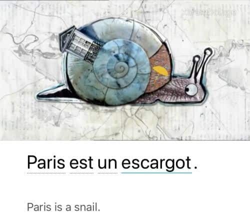 FluentU's French content reviews vocabulary and translates phrases in context