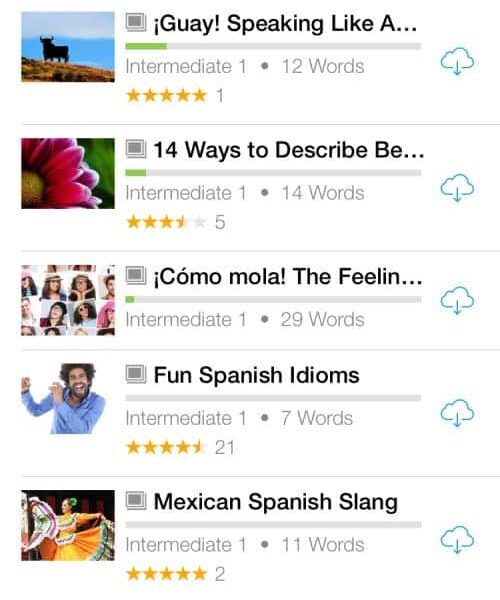 FluentU flashcards can teach you vocabulary, grammar, and idioms