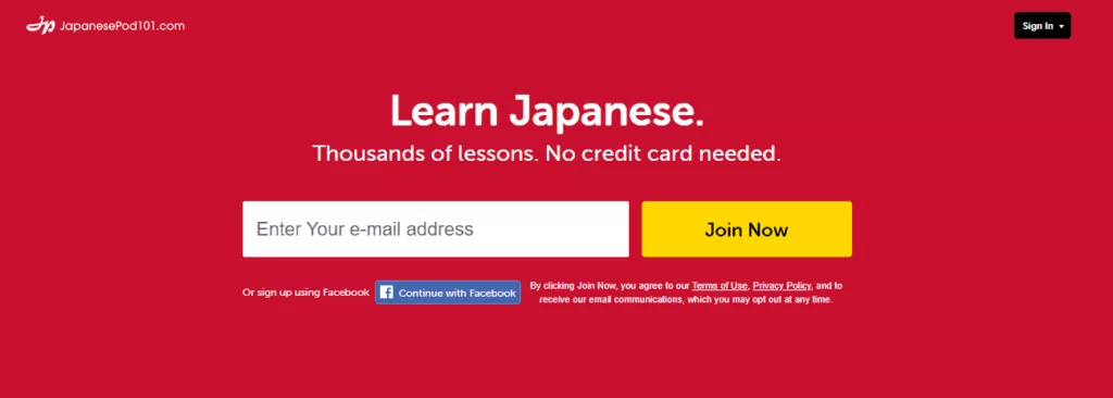 japanesepod101 homepage