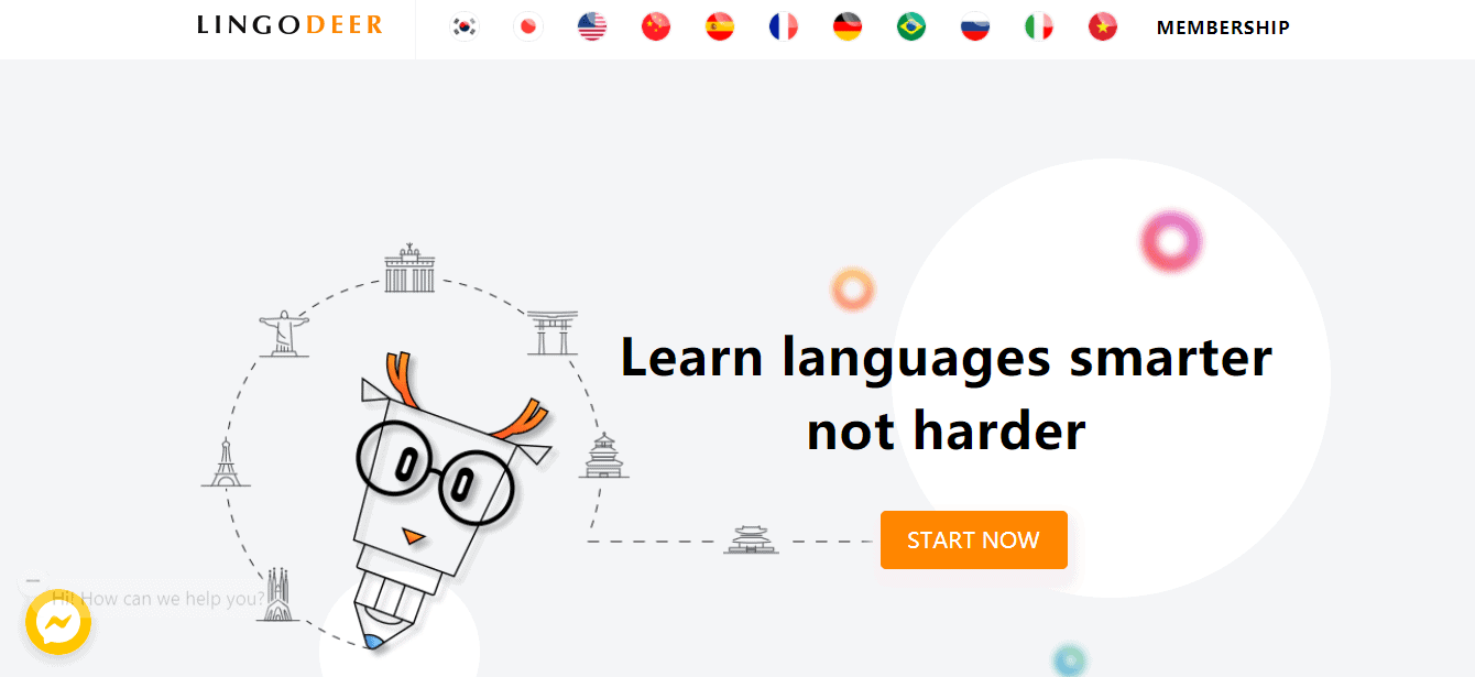 Lingodeer App Homepage
