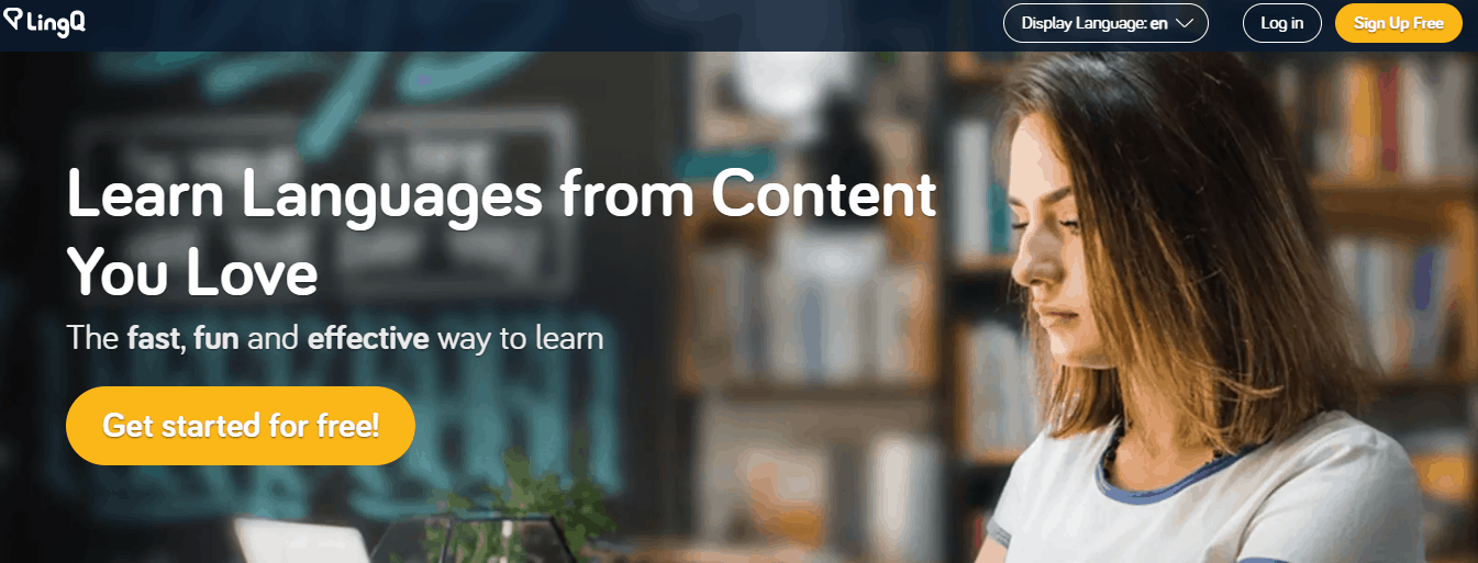 LingQ language app homepage