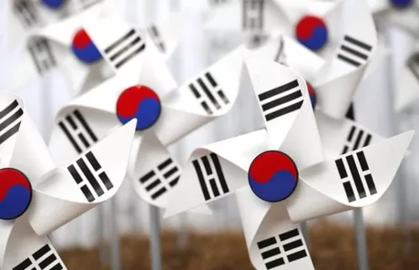 pinwheels with korean flag