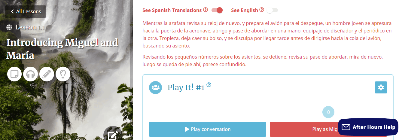 Rocket Languages Spanish Review Screenshot