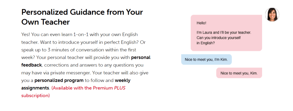 englishclass101 my teacher description