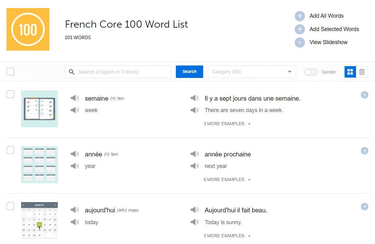 frenchpod101 vocabulary