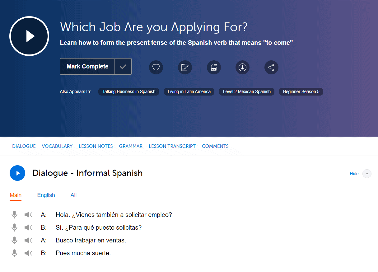 spanishpod101 practice exercises