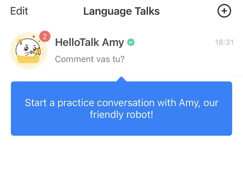 hellotalk robot chat