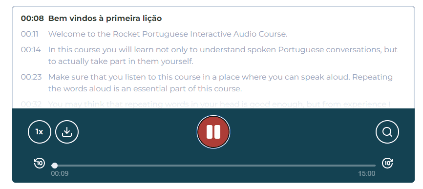 rocket portuguese beginner