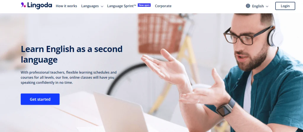 lingoda english homepage