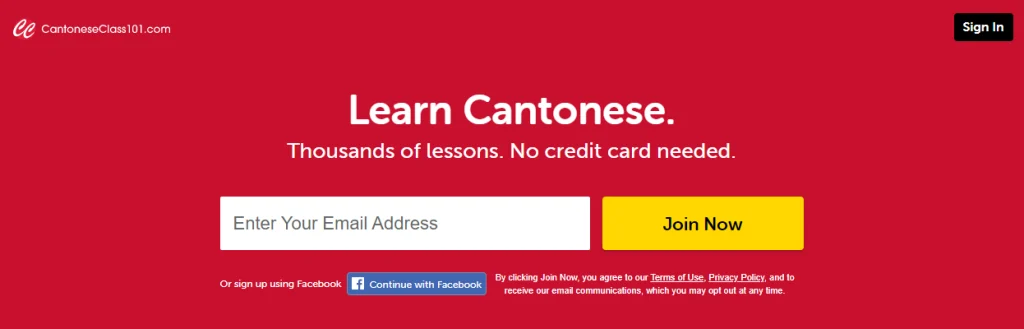 cantoneseclass101 homepage