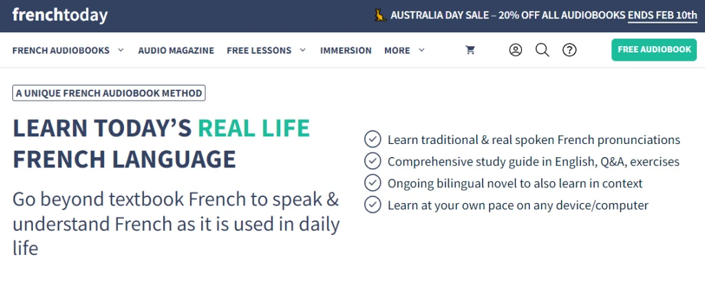 French Today homepage