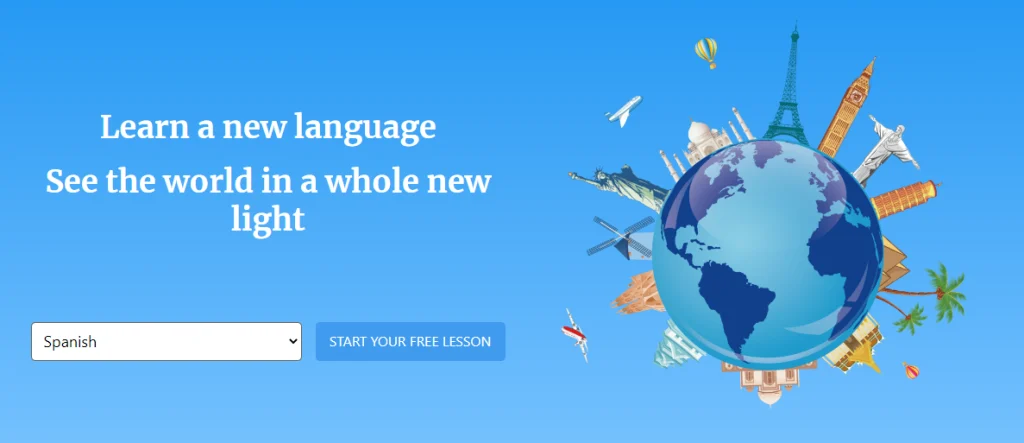 LinguaLift homepage