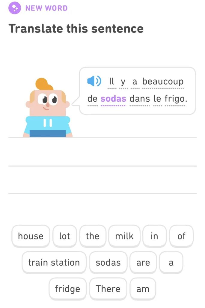 Duolingo lesson