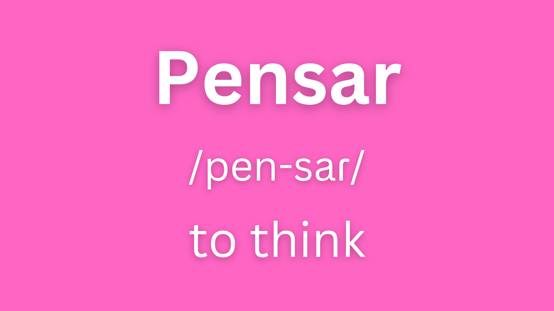 pensar