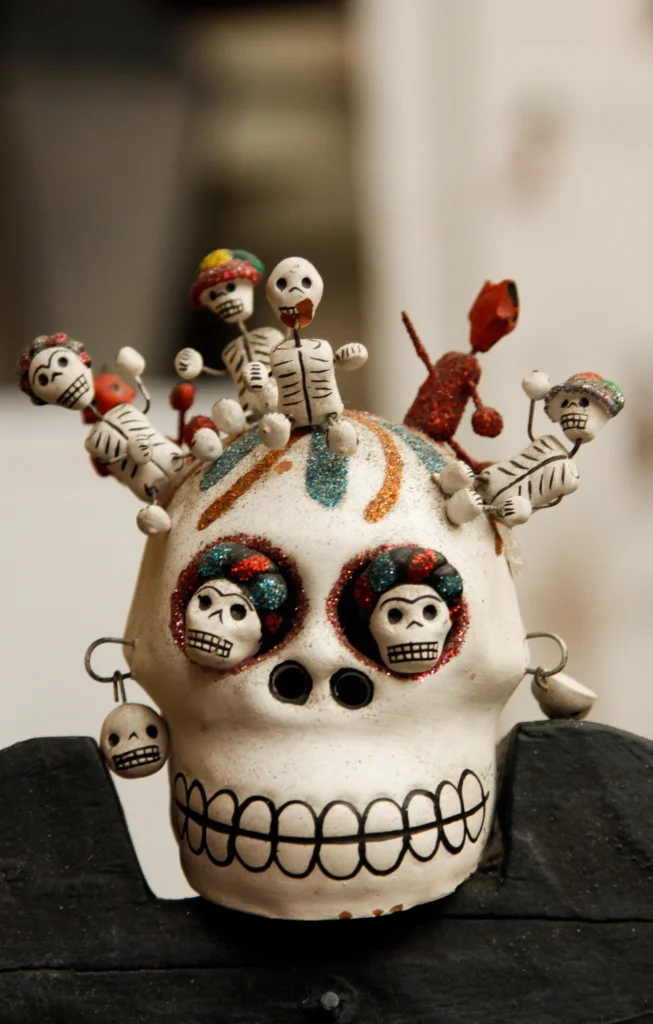 Day of the Dead painted skull ("Calavera" in Spanish)